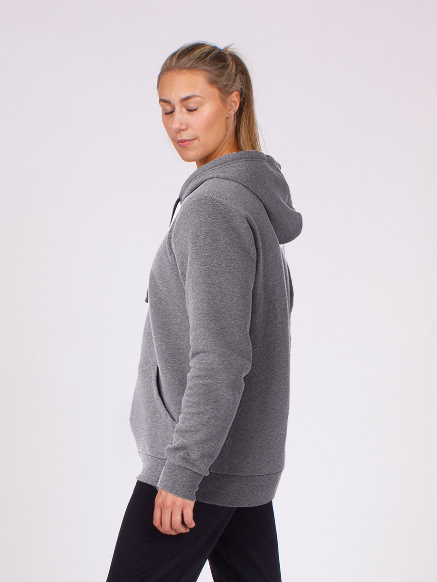 The Be here now hoodie in grey 4